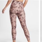 Athleta Salutation Stash Pocket 7/8 Printed Leggings Inner Beauty Hearth Rose Photo 2