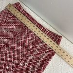 WDNY Tweed Red and White skirt with pink silk lining size 14 Photo 9