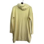 Outerknown  Women's Yellow Mock Neck Long Sleeve Hooded Sweatshirt Size Photo 3