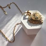 Heart gold necklace non tarnish Photo 0