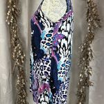 Joyous & Free Beaded Boho Tunic Tank Top M – Vibrant & Flowy 90 Lisa Frank Vibes Blue Size M Photo 4