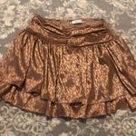 Mustard Seed Metallic Leopard Print Skirt Photo 0