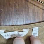 Soft Surroundings  Woman’s Yellow Lightweight Tie-Front Cardigan Sweater Photo 3