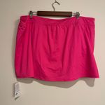 Lands' End  Swim Skirt Swimsuit Bottom Built in Brief Hot Pink 24W NWT Photo 1