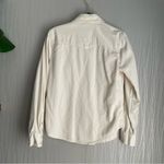 Aerie  Button Down Shirt Women’s XS Cream Pearl Snap Buttons Photo 4
