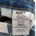 OAT NEW YORK | High Rise Distressed Straight Leg Crop Breeze Blue Jeans Size 25 Photo 6