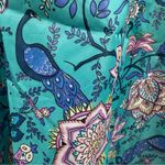 Vera Bradley  Rain Poncho Peacock Garden Hooded Packable NWT SM MED Photo 3