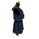 Adam Lippes  100% Silk Navy Blue Dress Size 6 Photo 1