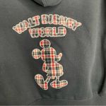  Parks walt disney world mickey‎ plaid pattern zip hoodie jacket XL women Photo 2
