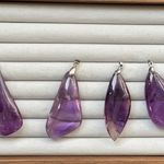 Final Sale! NWOT Uruguay Natural Amethyst pendant in Large size/24.43g/22.42/29.59/17.34g Photo 2