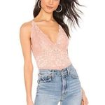 Free People We are HAH Smarty Pants Bodysuit Copper Rose Size Small NWT Photo 0