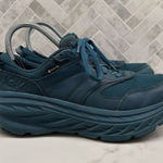 Hoka One One Bondi L GTX Leather Gore Tex Deep Teal Sneakers Shoes Womens 7.5 Blue Photo 0