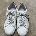 Steve Madden Kristy White Sneakers with Snake Print Detail Photo 1