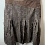Akris  Women's Wool Blend Brown Pleated Knee Length‎ Skirt Size 8 Photo 0