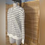 Maurice's Maurice’s Striped Henley Pullover cream black striped long sleeve top shirt S Photo 2