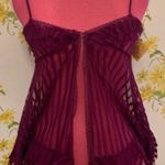 Sexy see through burgundy top size 32 Photo 1