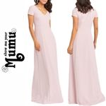 Show Me Your Mumu Gown Maxi Dress Luxe Blush Pink Size L NWT $198.00 Photo 3
