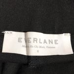 Everlane Stretch Ponte Skinny Pants Side Zip Pintuck Seam Detail Black Size 6 Photo 5