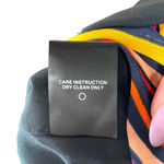 Tularosa Maud Wrap Dress Cherry Red Multi Rainbow Stripe Size Medium Photo 9