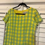 Plaza South Yellow‎ and Blue Plaid Dress Size 8 Yellow Photo 2