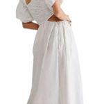 Free People  Kalina White Side Cutout Midi Dress Size‎ Small Photo 1