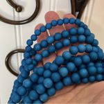 Lisa E Multilayer Cerulean Blue Beaded Necklace Photo 1