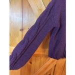 Seven7  Chenille Turtleneck Sweater Purple Size Medium (5668) Photo 1