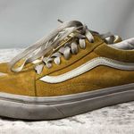 Vans  Size W7.5 M6 Mustard Yellow White Suede Old Skool Sneaker Scotchgard shoes Photo 1