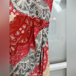 BCBGMAXAZRIA  Curry Red Combo CHRISTELLE Ruching Jersey Dress Size XS NWT Photo 5