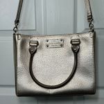 Kate Spade  Wellesley Quinn Metallic Gold Leather Tote Shoulder Bag Purse Photo 1