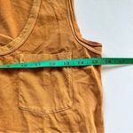James Perse  Vintage Sleeveless Pocket Tank Mustard Yellow Size X-Small NWOT Photo 3