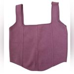 ZARA Sleeveless square neck corset crop top Photo 0