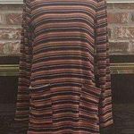 My Sassy Heart Orange and black striped midi dress with pockets / S / Excellent condition Photo 13