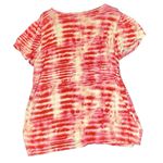 LuLaRoe Olive Shirt Womens Size Large Pink White Tie Dye Look Tulip Sleeves Photo 1