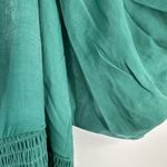 Polygram Shimmery Jade Maxi Dress size 2X Puff Short Sleeves Smocked Waist NWT Green Photo 10