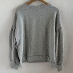 Timing NWT Heather Gray Pullover Balloon Sleeves Statement Basic Large Photo 3