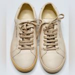 Saint Laurent Women’s Andy Beige Cream Leather Round Toe Trainers Sneakers Photo 12