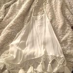 Island Gypsy White Top With Tassels  Photo 0