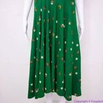 Unique Vintage  X GB Butterfly‎ And Daisy Flowers Green Dress, size L Photo 4