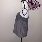 Miss Me grey sequined lined cotton silk boho tank top Photo 3
