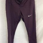 Nike  Racer Running Cropped Purple Legging Size Small Photo 2