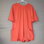 Free People Movement FP Movement Hot Shot Tee Romper in Neon Coral Women’s Sz Medium Athletic Romper Photo 2