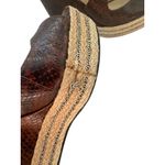 Brian Atwood Dekota Brown Leather Espadrille Wedges Size 7.5 Photo 5