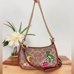 Coach NWT Teri Mini Crossbody Bag In Signature Canvas With Sticker Print Photo 2