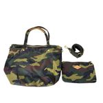 MZ Wallace  Green Camo Print Soho Tote Nylon Medium Photo 10