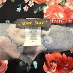 Brat Star  Black Floral Pencil Skirt‎ Photo 2