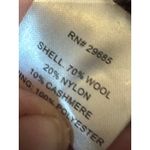 Pendleton  Petite Wool Cashmere Blend Coat Funnel Neck Button Front Black Womens Photo 5