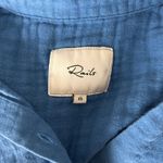 Rails Ellis Shirt Cobalt Blue Gauze Cotton Button Down Long Sleeve Top Size XS Photo 2
