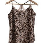 J.Crew  Leopard Scalloped Adjustable Straps Racerback Camisole Cami Top Size 6 Photo 2
