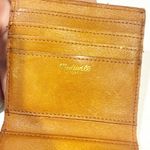 Madewell  Brown Leather Animal Print Fur Multi Card Slot Wallet Photo 3